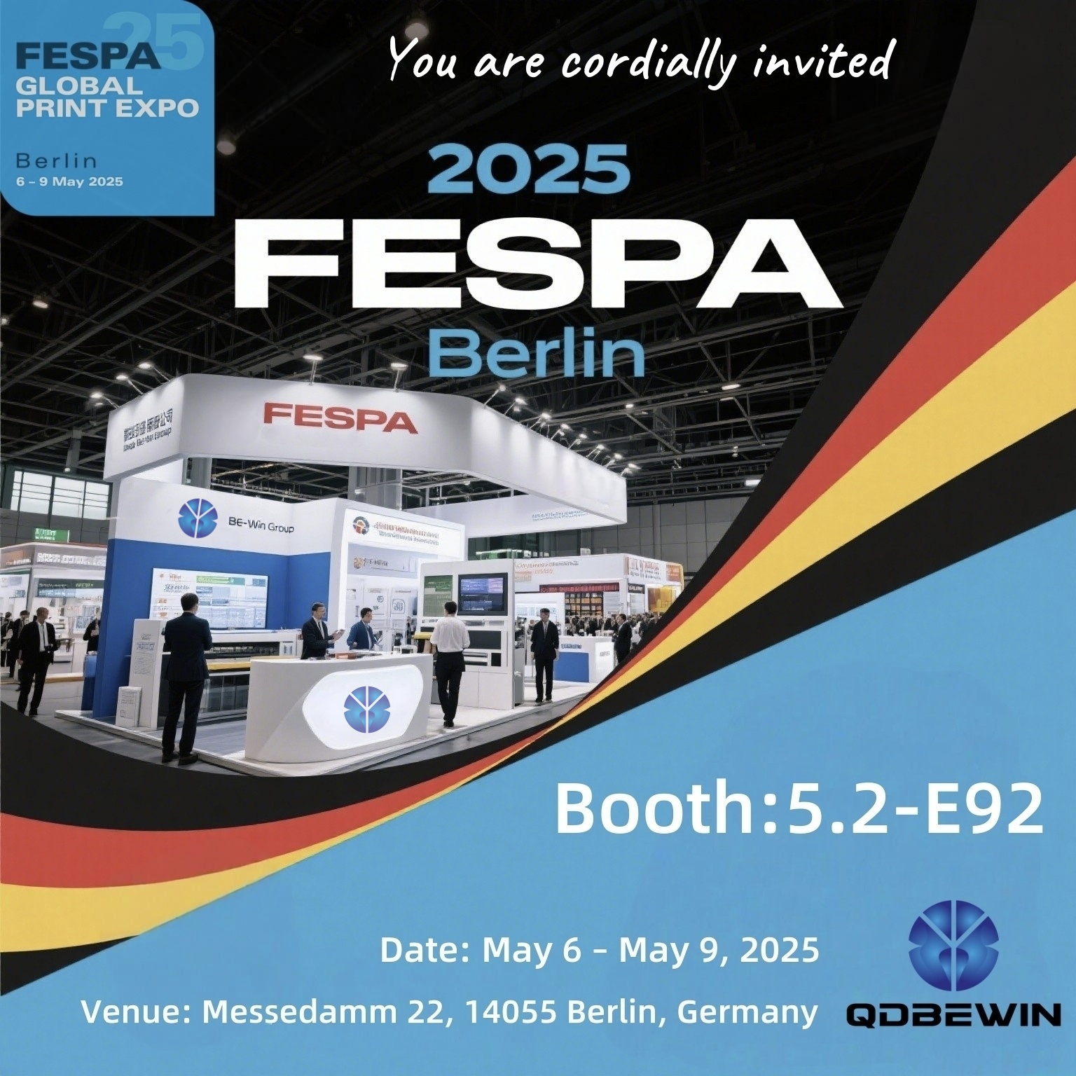 Qingdao Be-Win да се покаже на FESPA 2025 Берлин-Бут 5.2-E92
